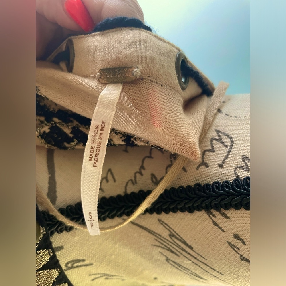 Free People tan bohemian top size small EUC 🥰 - Picture 8 of 10